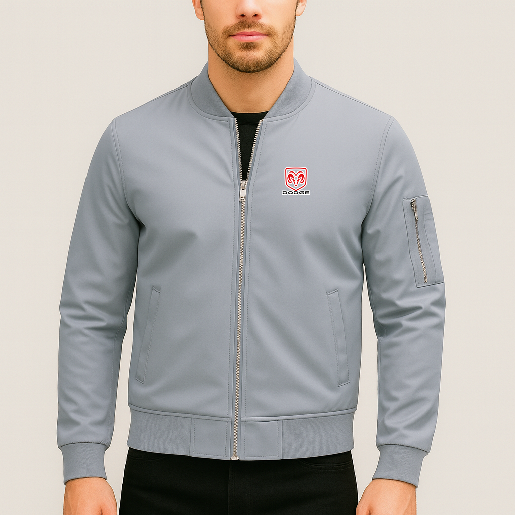Men’s Dodge Car Lightweight Bomber Jacket Windbreaker Softshell Varsity Jacket Coat